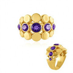 Anello in argento con Ametista Siberiana (de Melo Essence)