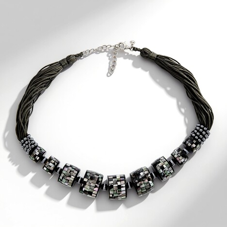 Collana in argento con Mosaico di Madreperla (Dallas Prince Designs)