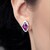 Orecchini in argento con Rodolite