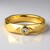 Anello in oro con Diamante Champagne SI2 (de Melo)