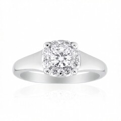 Anello in oro con Diamante VVS1 (G)