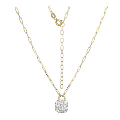 Collar en plata con Zircón (Adela Silber)