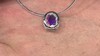 Colgante en plata con Cuarzo Rayo de luna (MONOSONO COLLECTION)