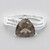 Anello in argento con Quarzo Fumè