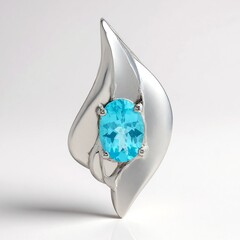 Ciondolo in argento con Apatite Blu (Pallanova)