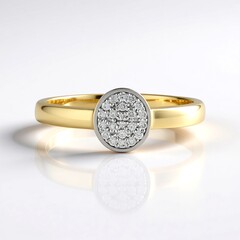 Anello in oro con Diamante SI2 (H) (de Melo Gold)