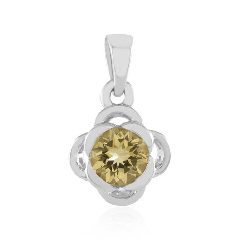Gelber Beryll-Silberanhänger