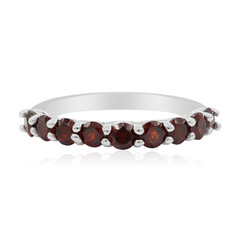 Garnet Silver Ring