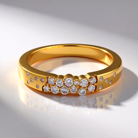 Anello in oro con Diamante Rosa d'Argyle I3 (Mark Tremonti)