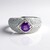 Anello in argento con Ametista Siberiana (de Melo Essence)