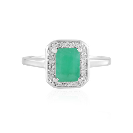 Anello in argento con Smeraldo Socoto