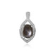 Ciondolo in argento con Zaffiro Stellato Nero