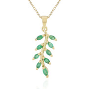 Socoto Emerald Silver Necklace