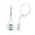 Unheated Green Tanzanite Silver Earrings