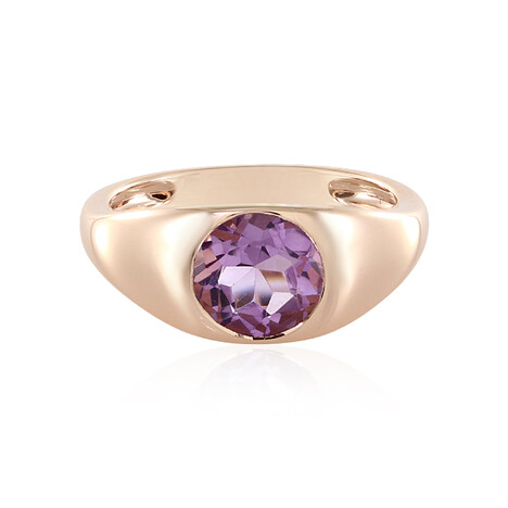 Bague en argent et Améthyste Rose de France