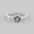 Anello in argento con Tanzanite (non riscaldata)