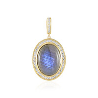Ciondolo in argento con Labradorite (Adela Silber)