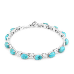 Kingman Blue Mojave Turquoise Silver Bracelet (Faszination Türkis)