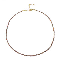 Collar en plata con Diamante color cobre