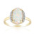 9K Brazilian White Opal Gold Ring