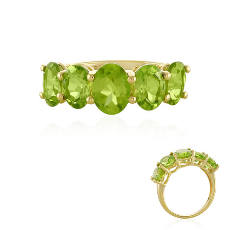 Anello in argento con Peridoto