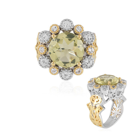 Limonen-Quarz-Silberring