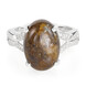 Bague en argent et Quartz Dinosaure