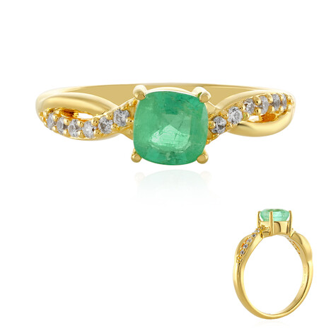 Anello in argento con Smeraldo Etiope