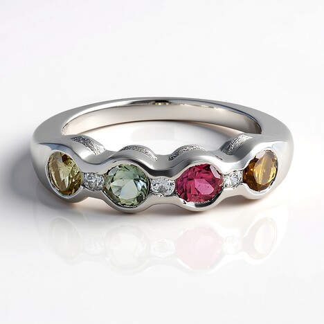 Anello in argento con Tormalina