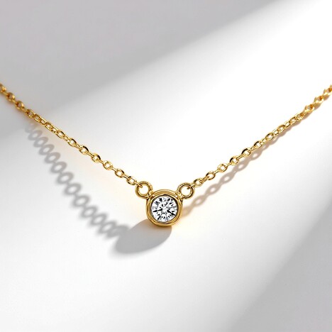Collana in oro con Diamante SI1 (G) (Annette)
