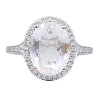 14K Rainbow Moonstone Gold Ring (CIRARI)