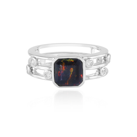 Anello in argento con Opale Mezezo (de Melo Essence)