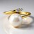 Anello in oro con Perla d'Acqua Dolce Bianca (TPC)