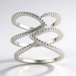 Anello in argento con Diamante I3 (I)