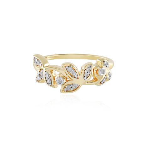 Zilveren ring met I2 (I) Diamanten