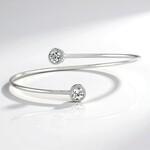 Bracciale in argento con Topazio Bianco