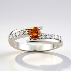 Anello in argento con Topazio Tepetate