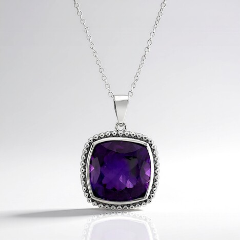 Collana in argento con Ametista del Marocco