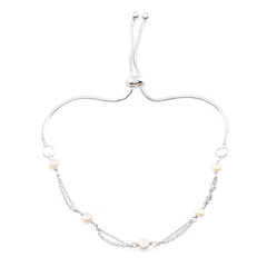 Süßwasserzuchtperlen-Silberarmband