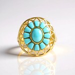 Bague en argent et Turquoise Sleeping Beauty (Faszination Türkis)
