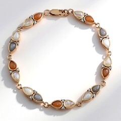 Bracciale in argento con Pietra di Luna Bianca