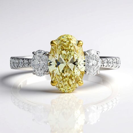 Anello in oro con Diamante Giallo SI2 (CIRARI)