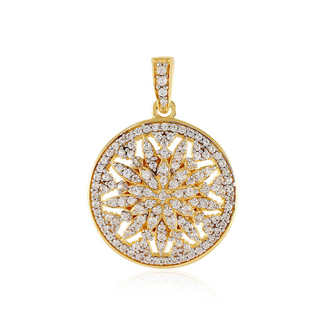 Zilveren hanger met zirkonen