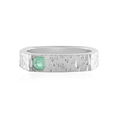 Russian Emerald Silver Ring