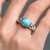 Sleeping Beauty Turquoise Silver Ring