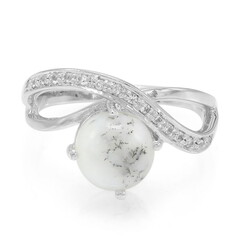 Dendriten-Achat-Silberring