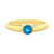 Anello in argento con Apatite Blu Neon