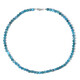 Collana in argento con Apatite Blu Neon