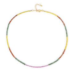Collar en plata con Zafiro verde