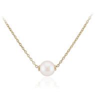 Akoya-Perlen-Silbercollier (TPC)